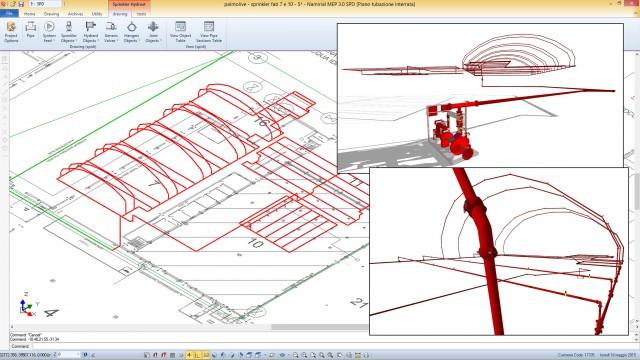 ti permette di importare il disegno delle reti direttamente dal dwg creato, senza