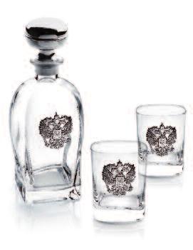 bicchieri Whisky Russian Logo Set Rossini Bot