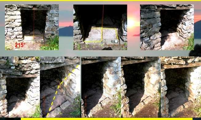 Illuminazione interna del Cavaneo al passaggio del Sole sul meridiano (mezzogiorno locale) al solstizio d inverno.