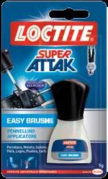 ISTANTANEI liquidi SUPER ATTAK EASY BRUSH Adesivo istantaneo liquido, il cui pratico pennello permette una facile applicazione e una precisione assoluta anche nei particolari più minuti.