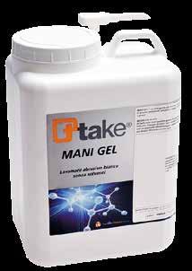 MANI GEL: gel lavamani abrasivo bianco, senza solventi; 5 kg.