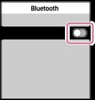 4 Toccare []. Si ascolta la guida vocale che dice BLUETOOTH connected (BLUETOOTH connesso). Suggerimento La procedura indicata sopra rappresenta un esempio.