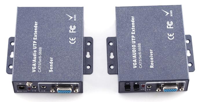 4K, EXTENDER VIA RJ45, VGA, LOHD45VU 1080p VGA RJ45 LOHD45VU Estende l alimentazione del computer (100m), della tastiera (200m) e del mouse (300m) Si può cambiare il segnale dal monitor remoto a