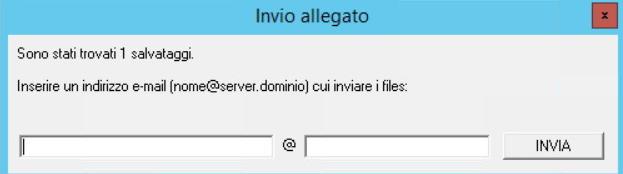 inserire il proprio indirizzo di posta elettronica nella finestra che