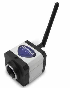OPTIKAM Wifi permette di osservare in tempo reale sul proprio dispositivo le immagini provenienti dal microscopio in modo semplice ed intuitivo anche grazie alla connessione Wifi.