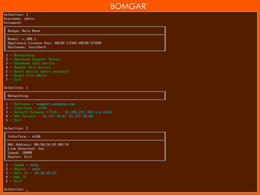 5. Selezionare Utilizzo di rete per gestire il nome host, gli indirizzi IP, il gateway predefinito e i server DNS. 6.