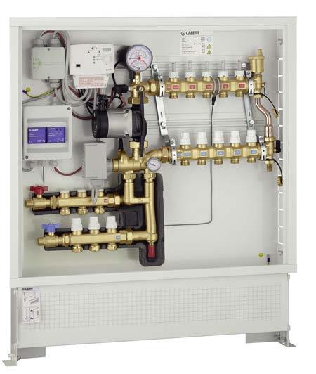 Gruppo di regolazione termica modulante per riscaldamento e raffrescamento con kit di distribuzione fluido per circuito primario serie 7 ACCREDITED ISO 9 FM 6 ISO 9 No.