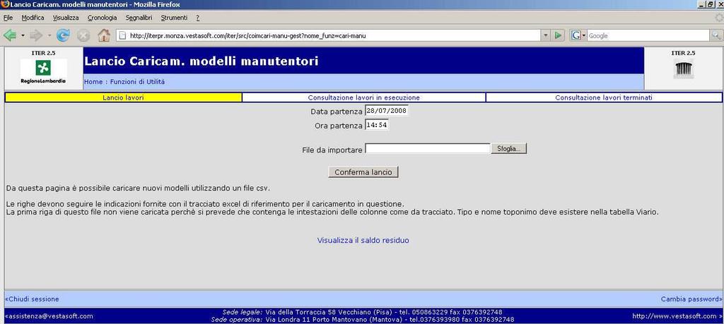 insufficiente il file degli scarti presenterà Record non caricato per insufficienza di credito come