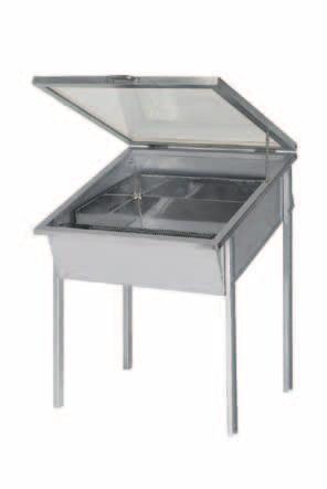 ART. 316 SCERATRICE A VAPORE Completamente in acciaio inox a vapore con riscaldamento a gas