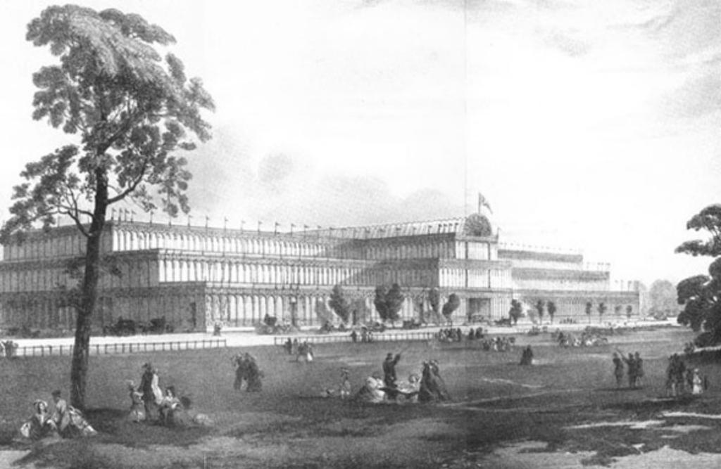 Crystal Palace Londra 1851 Costruito a Londra in occasione della Esposizione Internazionale, è ritenuto l