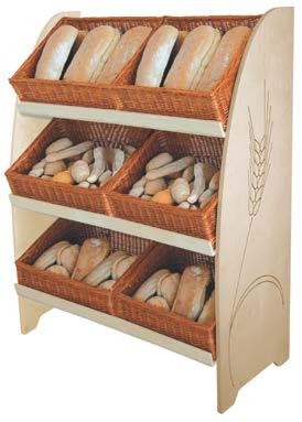 "LA N A TURA" " T H E N A T U R E " for wicker baskets Display ceste in vimini Espositore Cesta da per panetterie e negozi.