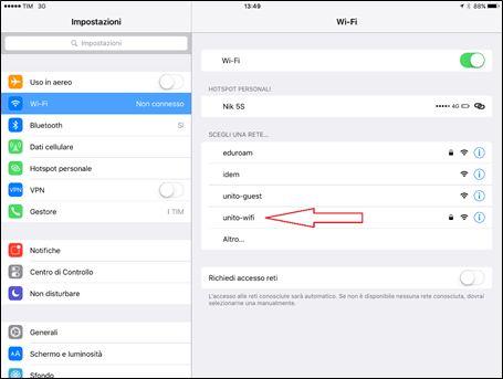 Manuale d utilizzo di UNITO-WIFI v 5.02.00 15 2.6.