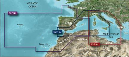 percorso, estremamente utile per la navigazione da diporto), le mappe fotografiche dettagliate ad alta risoluzione, le foto dei porti, delle baie e la segnaletica di navigazione.