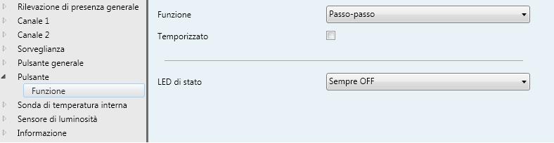 6.2 Funzione COMM. (commutazione) COMM. significa commutazione. All'azionamento ripetuto dello stesso tasto abilita il comando di commutazione alternato corrispondente. 1 Figura 12: Funzione COMM.