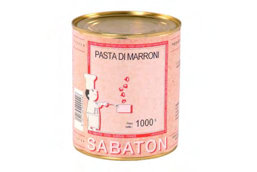 Purea di marroni al naturale Codice: PA351 Peso: g.