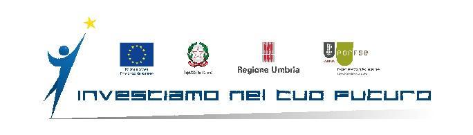 Finanziato dal P.O.R. Programma Operativo Regionale FSE (Fondo Sociale Europeo) Umbria 2014-2020 OB.