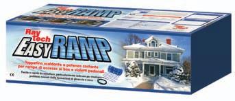 Easy Ramp Tappetino scaldante a potenza costante Potenza tappetino: 300 W/m 2 Alimentazione: 230 V ~ 50/60 Hz Spessore tappetino: 7,5 mm Temperatura minima d installazione: + 5 C Temperatura massima