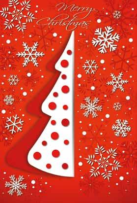 657/N 657/N Albero di Natale Fashion glossy testo interno Auguri