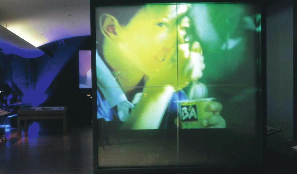 2: (LT: 38%; RL: 8%) Milkmuseum Museo del Latte Gruppo Besnier, Laval, Francia Alta risoluzione Intenso contrasto (ottenibile con vetro colorato) Ampio angolo visivo Immagini in retro proiezione due
