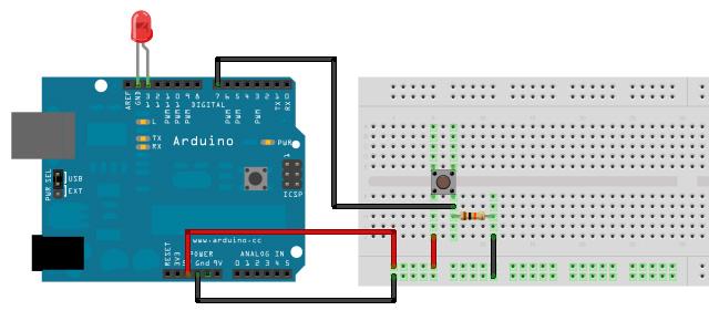 Data Mar 2017 Ver. 1.3 Pag 21/137 Ricordate di collegare il catodo del diodo LED su GND e l anodo all uscita digitale 13.