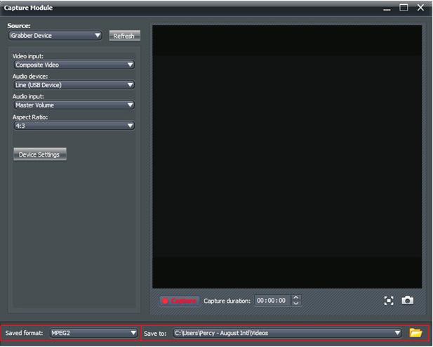 Fase 3 : Selezionare l'entrata Audio come «Line (USB Device)» (Audio di fonte ). Fase 4 : Regolare il formato di immagine (aspect ratio) su «4:3» o «16:9».