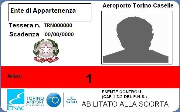 Print Form Pag 2/2 Colore Tesserino Colore Rosso accesso a tutte le aree Colore Verde accesso