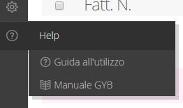 Pannello Help 1 2 1Tutti i profili: menu "Help" 1 2 Guida all utilizzo: ACQUIRENTE ed ESERCENTE/PROFESSIONISTA, come il COMMERCIALISTA, hanno a disposizione una pratica guida per l utilizzo della