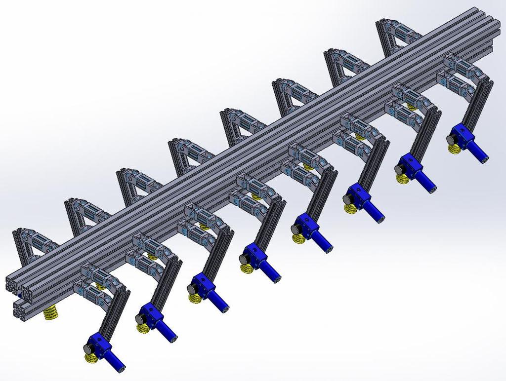 Nella figura 2.25 sono mostrate due fasi fondamentali della presa. La prima immagine rappresenta l avvicinamento del carro delle ventose al cavalletto.