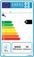 nominale Livello di rumorosità Profilo di carico acqua calda sanitaria Classe energetica acqua calda sanitaria A B C D Nome del costruttore e del modello Livelli di rumorosità unità interna ed
