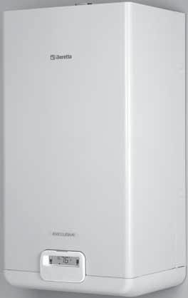 Murali combinate e solo riscaldamento EXCLUSIVE INTERASSI E DISPOSIZIONE ATTACCHI Impianto Gas Acqua sanitaria R M G U E 65 120 60 55 Caldaie C.A.I., versione ErP, equipaggiate con circolatore basso consumo (EEI 0,20) Combustione MIX (Aria/Gas): rendimento costante (mod.