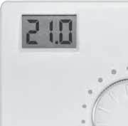 Dispositivi per la termoregolazione TERMOSTATI DIGITALI SISTEMI IBRIDI Termostato digitale Compatibile con tutte le caldaie Regolazione della temperatura da +5 C a +35 C con incrementi di 0,2 C
