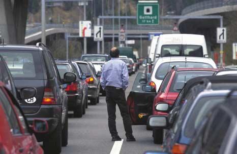 Göschenen; traffico.