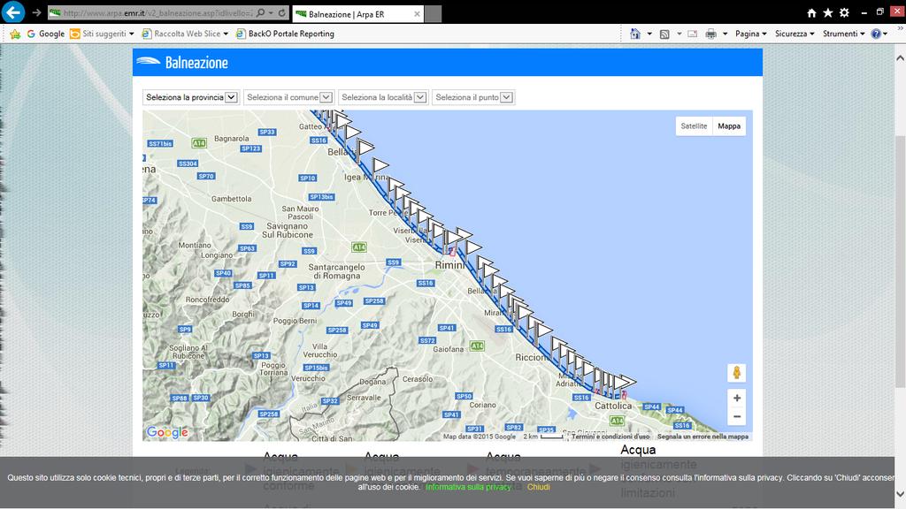 Su 140 Km di costa, oltre 100