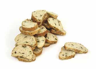 da forno CROSTINI CROSTINI CLASSICI Crostini croccanti da utilizzare come snack e nelle zuppe. Ottimi se spalmati con salse, formaggi o paté. Farina di GRANO Tenero Tipo 0, Acqua, Lievito, Sale.