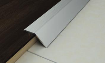 profili per pavimenti di differente livello Prolevel 57/ e 357/ sono una linea di profili in alluminio e ottone che permette l eliminazione del gradino tra pavimenti con dislivello 12 mm.