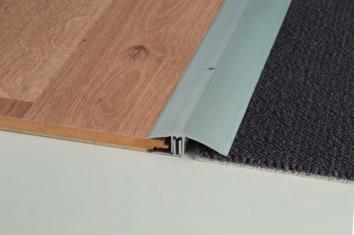 profili per pavimenti in legno e laminato Alfix 616 è un sistema professionale per la posa dei pavimenti in legno e laminato con spessori da 6 a 16 mm.