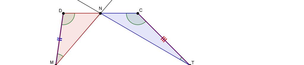 B. Sia ABCD un trapezio, di base maggiore AB e base minore CD. Indica con M, N e T, rispettivamente, i punti medi di AD, DC e CB.