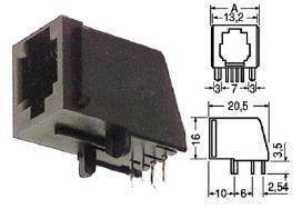 Cavi adatti: CP901400/901600 Pinze Crimpare:LU170566 GT141600 PRESE TELEFONICHE MODULARI FISSAGGIO A PARETE Corpo: