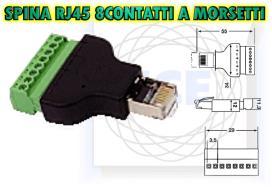 giusta sequenza. Prima si posizionano i fili nell'inseritore esterno nella sequenza GT461800 PLUG RJ45+INSER.