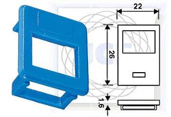 Adatta per scatola da incasso 503 o scatola esterna:gt485400 Alloggiamento per prese modulari RJ45 Montaggio orizzontale.