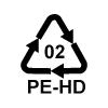 POLIETILENE AD ALTA DENSITÀ (HDPE - COD. RICICLO: 2) Il polietilene (PE) è il più semplice tra i polimeri sintetici ed è la più comune fra le materie plastiche.