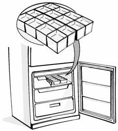 COME FAR FUNZIONARE IL COMPARTO FREEZER (continua) Nota: Il freezer può essere utilizzato anche senza i cassetti, al fine di ottenere un volume disponibile maggiore.