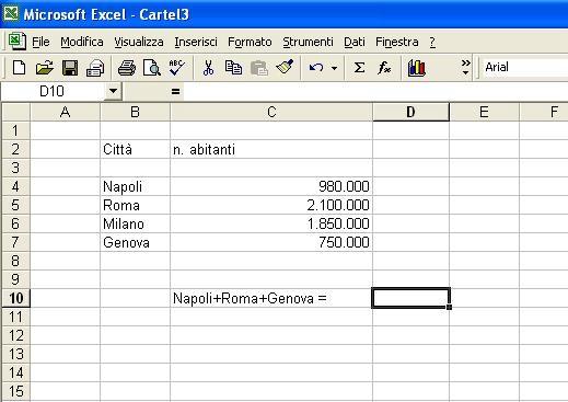 NOMI Esempio 02 1/6 Assegnazione di nomi a un gruppo di celle Excel parte 03 9