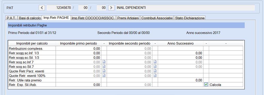 la tabella è stata codificata con il codice esenzione predefinito H - Assunzione ex articolo 4, comma 8 della Legge n.92/2012.