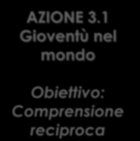 1 Gioventù nel mondo Obiettivo: Comprensione reciproca Le attività possibili sono di due tipologie: - Scambi bi-tri-multilaterali (come Azione 1.