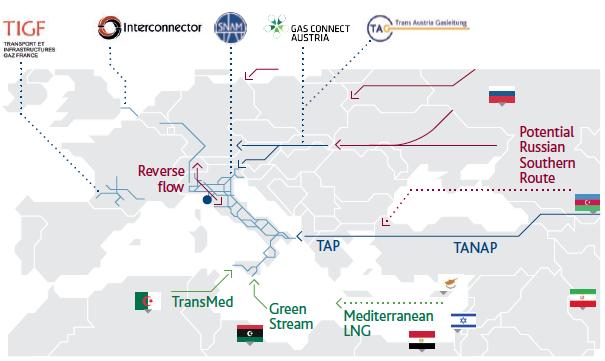 La presenza di Snam in Europa La crescita internazionale di Snam mira a consolidare il sistema infrastrutturale europeo.