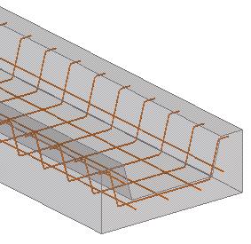 1.8 Creazione di una rete d'armatura piegata È possibile creare una rete d'armatura costituita da due gruppi di barre perpendicolari.