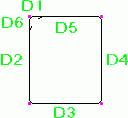entrambe le estremità (ad esempio, modellare D1 e D5
