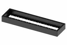 Zoccoli Staffe di fissaggio zoccolo modulare a pavimento : RZKFP01 Realizzate in lamiera d acciaio zincata sendzimir sp. 30/10. Confezione da 4 pezzi.
