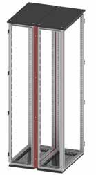 Accessori per unione armadi Kit unione posteriore per CQE 2 x P Tramite questo telaio è possibile unire posteriormente due armadi mantenendo un grado di protezione IP 55 secondo EN 60529/IEC EN 62208.